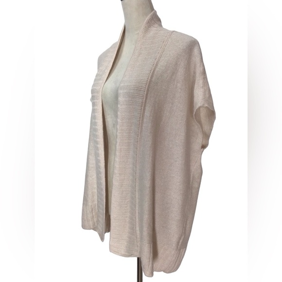 Leo & Sage x Revolve Linen Cashmere Open Front Short Sleeve Knit Cardiga… - Picture 4 of 9